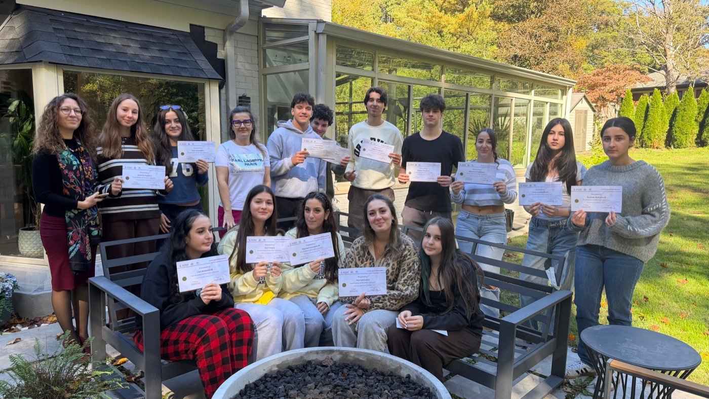 GAYA students holding certificates